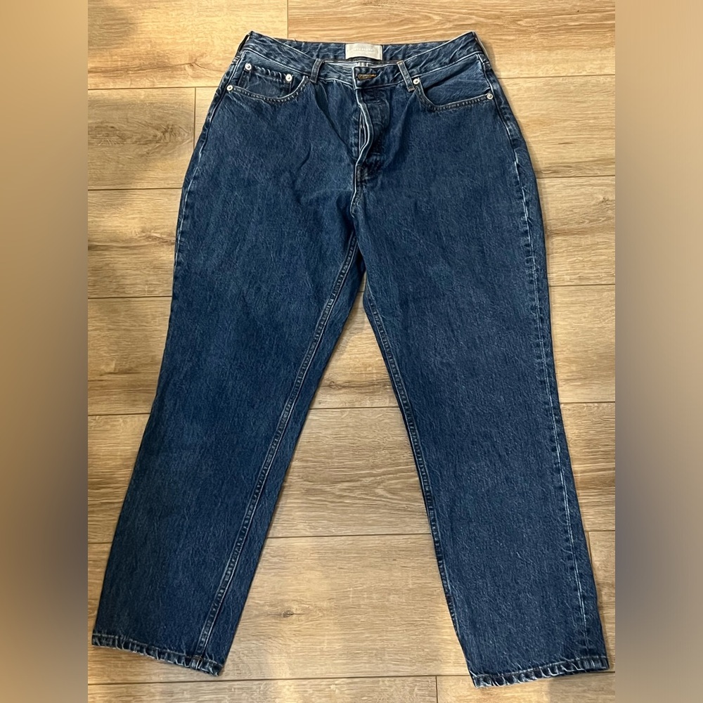 Everlane Organic Cotton Blue Jeans the curvy 90’s cheeky jean 31